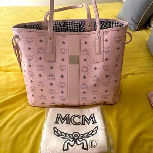 MCM Pink Visetos Bag & dustbag (WITHOUT POUCH)